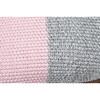 Vena Throw Blanket, Pink/Grey - Throws - 4