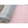 Vena Throw Blanket, Pink/Grey - Throws - 5