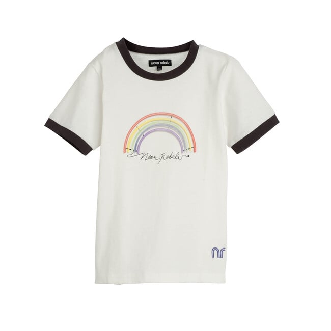 Domino Ringer Tee, Marshmallow