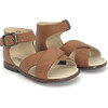 Athina Ankle Strap Sandal, Cognac - Sandals - 1 - thumbnail