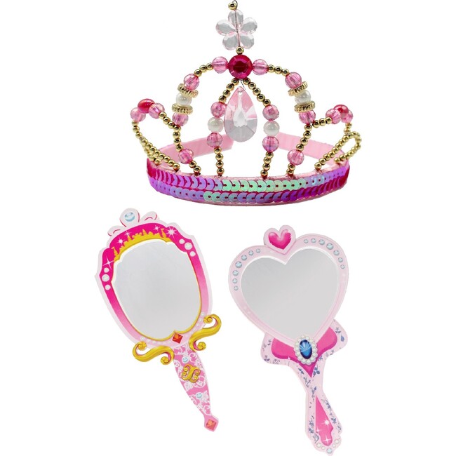 Fairy Princess Tiara & Princess Mirror, Set of 2 - Costume Accessories - 1