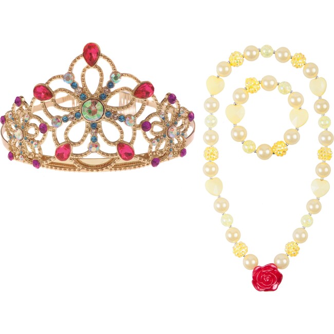 Bejewelled Tiara and Belle Necklace Set - Costume Accessories - 1