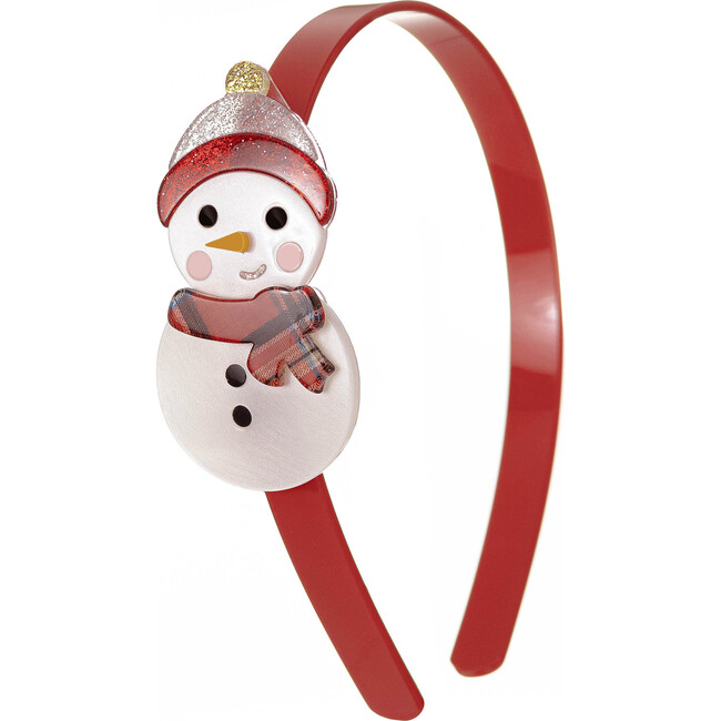 Snowman Headband, Red - Hair Accessories - 1