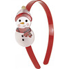 Snowman Headband, Red - Hair Accessories - 1 - thumbnail