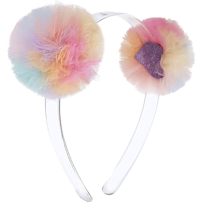 Double Pompom Headband, Rainbow - Lilies & Roses Hair Accessories ...