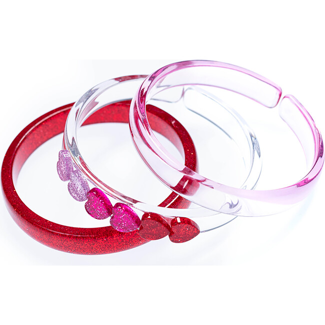 Hearts Mix Bracelets, Red and Pink