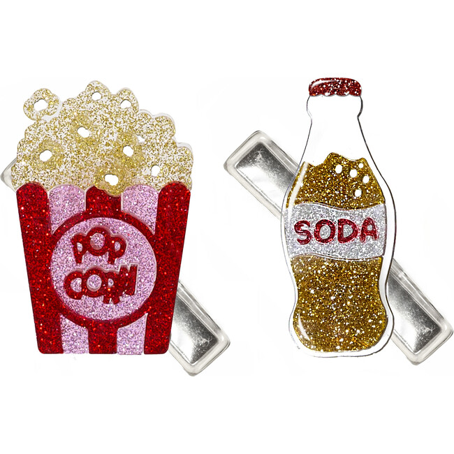 Popcorn & Soda Alligator Clip - Hair Accessories - 1