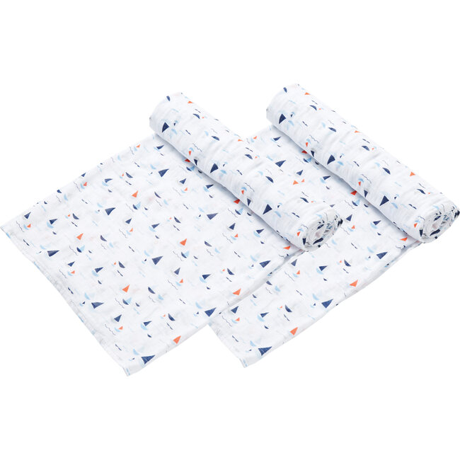 Sail Boats Swaddle 2 Pack - Swaddles - 1