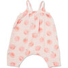 Muslin Romper with Bow Back, Peach - Onesies - 1 - thumbnail