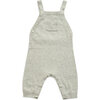 Knit Overall, Light Grey Heather - Overalls - 1 - thumbnail