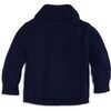 Shawl Collar Cardigan, Marine - Sweaters - 2
