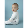 Moon & Stars Zipper Footie, Blue - Onesies - 3