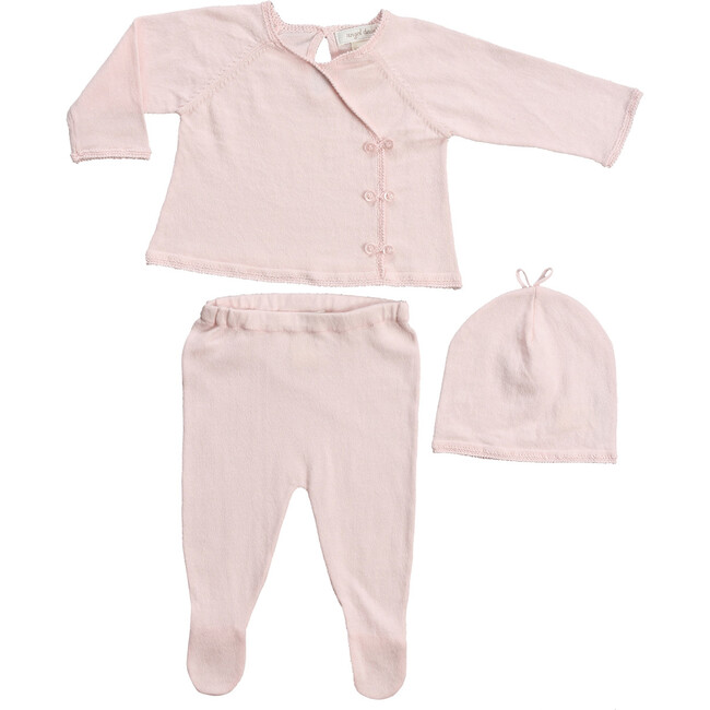 Classic Kimono 3 Piece Set, Baby Pink - Mixed Apparel Set - 1