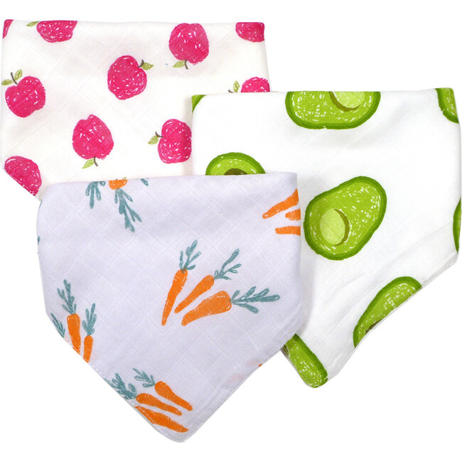 Fruit & Veggies Bandana Bib Bundle - Bibs - 1