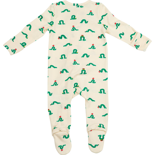 Zipper Footie, Inchworm - Rompers - 4