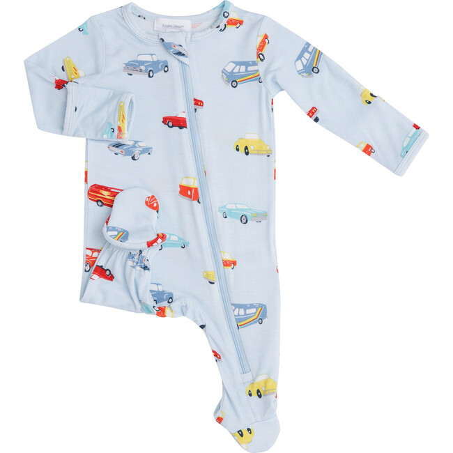 Zipper Footie, Sweet Ride - Rompers - 4