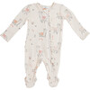 Zipper Footie, Pink Llama - Rompers - 1 - thumbnail