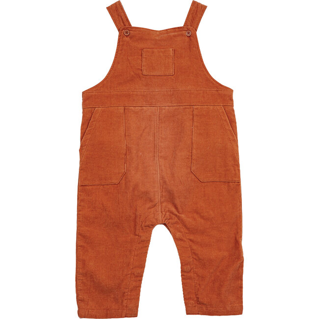 Corduroy Overalls, Rust - Overalls - 1
