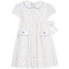Printed Peter Pan Sundress with Pockets, Confetti Dot - Dresses - 1 - thumbnail