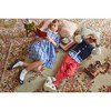Long Sleeve Peter Pan Dress, Sapphire Check - Dresses - 3