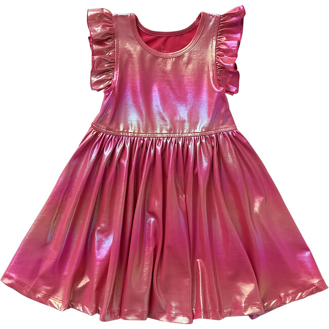 Ruffle Steph Dress, Iridescent Pink - Pink Chicken Dresses | Maisonette