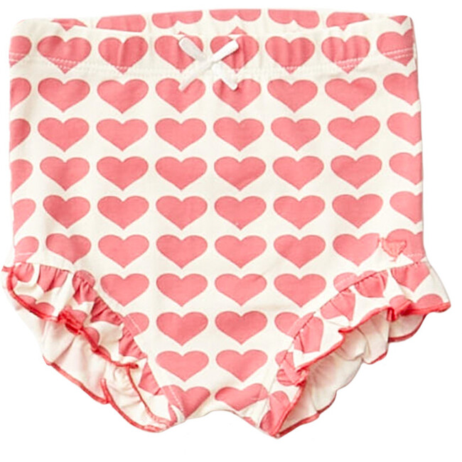 Organic Diaper Cover, Rapture Rose Hearts