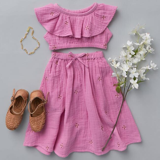 Loretta Skirt, Cyclamen Pink - Skirts - 2