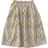 Loretta Skirt, Antique White Vine Floral - Skirts - 1 - thumbnail