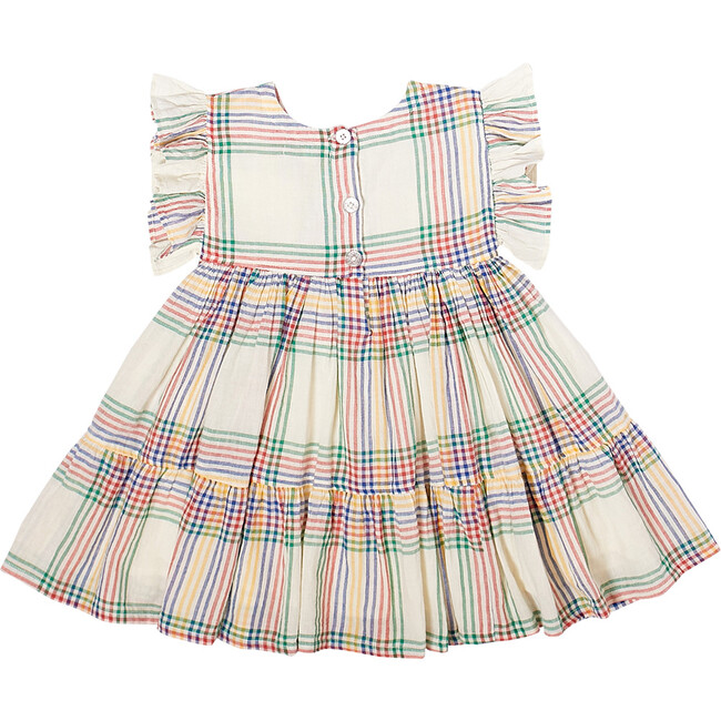 Kit Dress, Antique White Multi Plaid - Dresses - 4