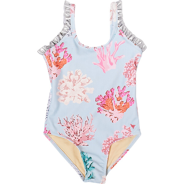 Claire Suit, Multi Coral - Pink Chicken Swim | Maisonette