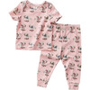 Baby Spring Pj Set, Strawberry Cream Chicks - Pajamas - 1 - thumbnail