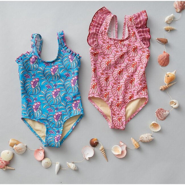 Claire Suit, Hawaiian Ocean Vine Floral - One Pieces - 3