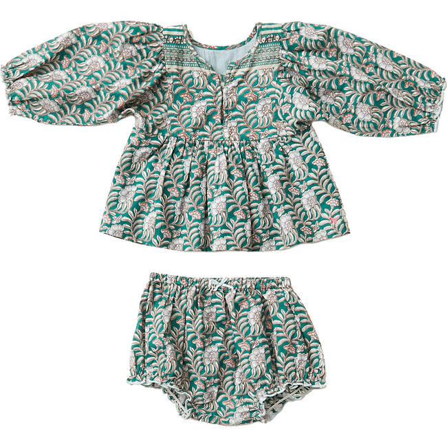 Ava Bella Two Piece Set, Evergreen Floral - Mixed Apparel Set - 1