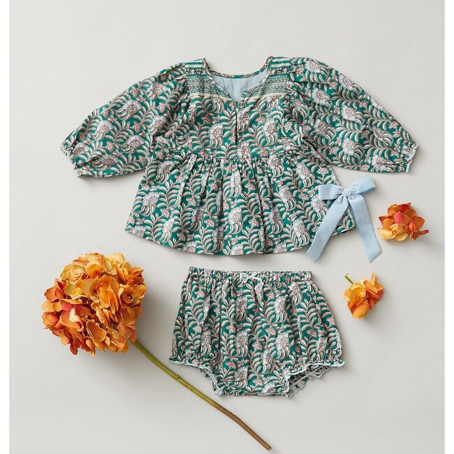 Ava Bella Two Piece Set, Evergreen Floral - Mixed Apparel Set - 4