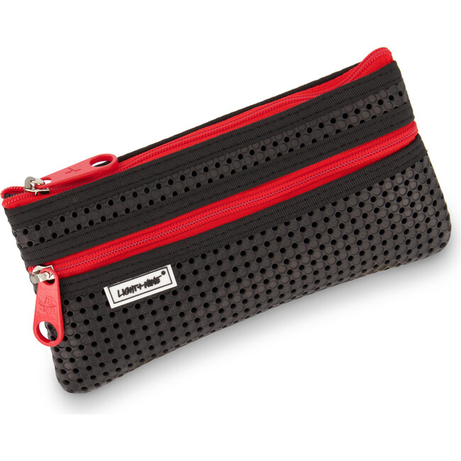 Flat Pencil Pouch, Red Classic