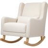 Kai Rocker, Natural White Eco-Twill - Nursery Chairs - 1 - thumbnail