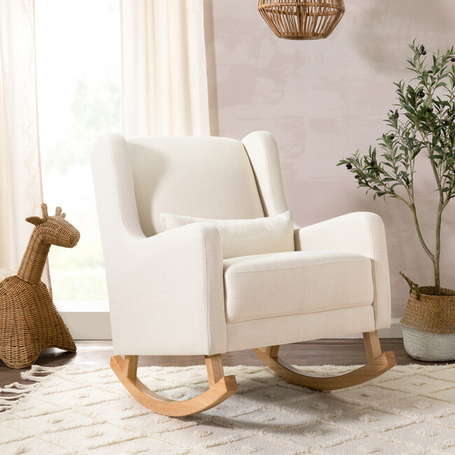 Kai Rocker, Natural White Eco-Twill - Nursery Chairs - 2