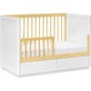 Bento 3-in-1 Convertible Storage Crib with Toddler Bed Conversion Kit, Natural/White - Cribs - 10