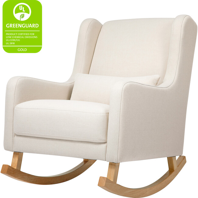 Kai Rocker, Natural White Eco-Twill - Nursery Chairs - 4