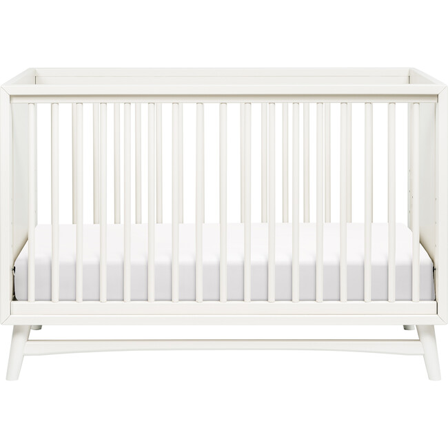 Peggy 3-in-1 Convertible Crib with Toddler Bed Conversion Kit, Warm White