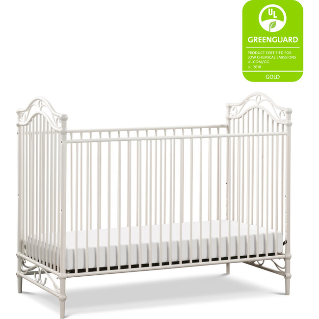 Camellia 3-in-1 Convertible Crib, Vintage White - Cribs - 4