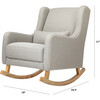 Kai Rocker, Grey Eco-Performance Fabric - Nursery Chairs - 5