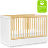 Bento 3-in-1 Convertible Storage Crib with Toddler Bed Conversion Kit, Natural/White - Cribs - 7 - thumbnail