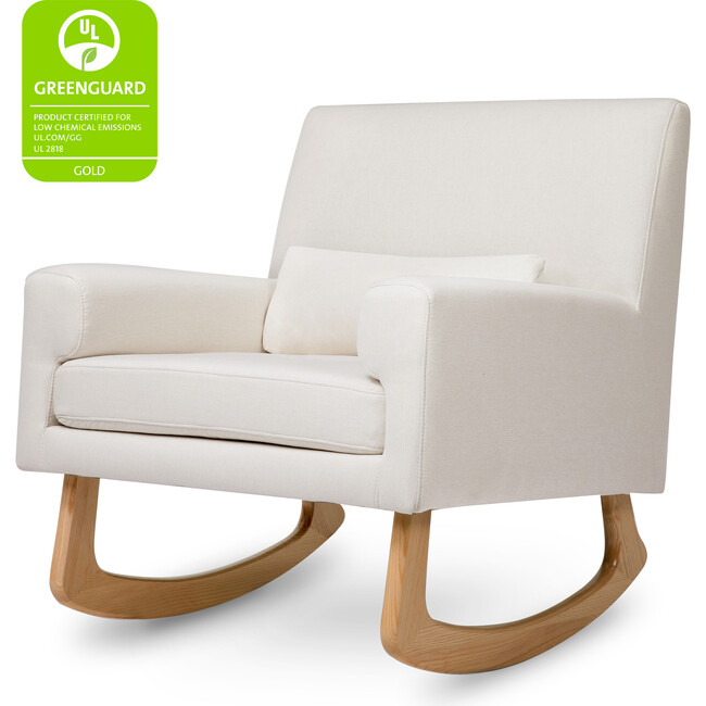 Sleepytime Rocker, Cream with Light Legs - Nursery Chairs - 5