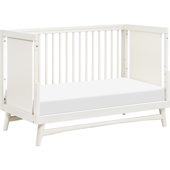 Peggy 3-in-1 Convertible Crib with Toddler Bed Conversion Kit, Warm White - Cribs - 3
