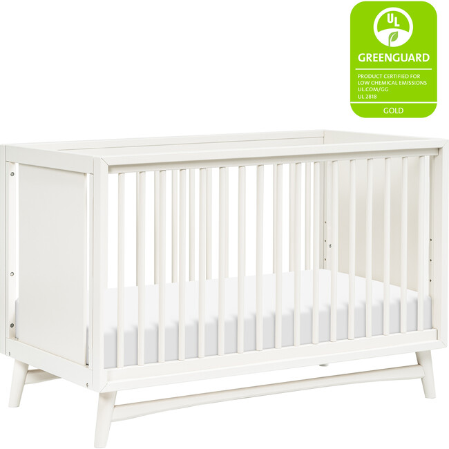 Peggy 3-in-1 Convertible Crib with Toddler Bed Conversion Kit, Warm White - Cribs - 4