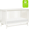 Peggy 3-in-1 Convertible Crib with Toddler Bed Conversion Kit, Warm White - Cribs - 4