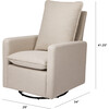Cali Pillowback Swivel Glider, Beach Performance Eco-Weave - Nursery Chairs - 6