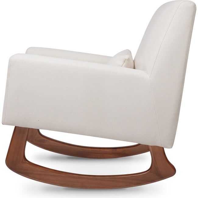 Sleepytime Rocker, Cream with Walnut Legs - Nursery Chairs - 6