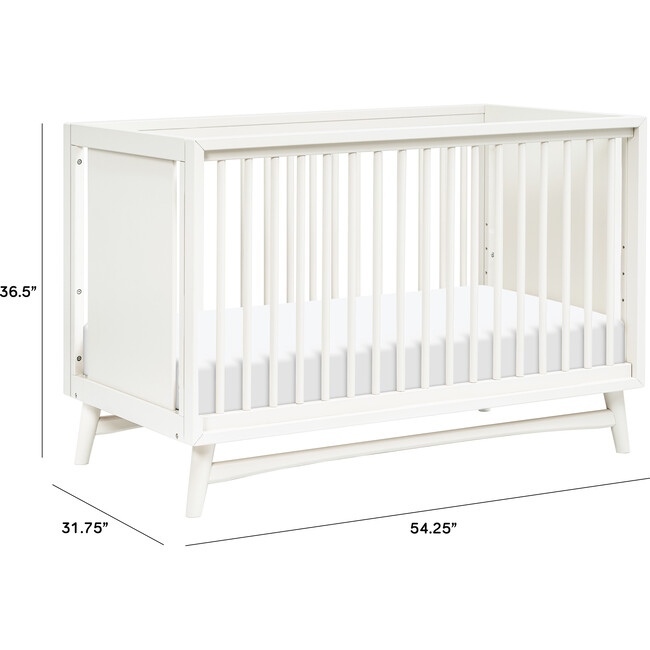 Peggy 3-in-1 Convertible Crib with Toddler Bed Conversion Kit, Warm White - Cribs - 6